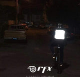 RFX, Funda Impermeable Y Reflejante P/Mochila/Bicicleta - Reflective, Rainproof, Naranja