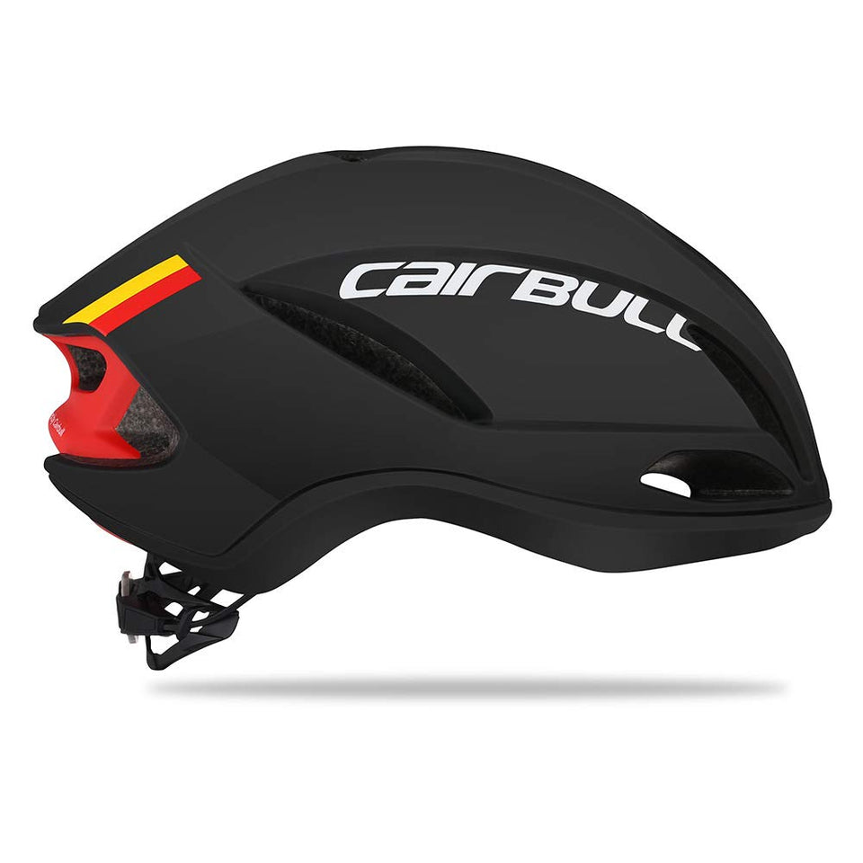 Lanlan Casco de Ciclismo Carreras de Bicicleta de Carretera Aerodinámica Casco neumático Black M/L (55-61cm)