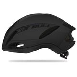 Lanlan Casco de Ciclismo Carreras de Bicicleta de Carretera Aerodinámica Casco neumático Black M/L (55-61cm)