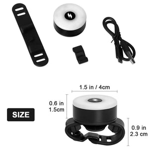 AutoWT Luces Traseras de Bicicleta, Luz recargable y ultra brillante para bicicletas, con luz de cola, hasta 56 horas Runtime IPX5 de larga duración Ciclismo de seguridad Lámpara de linterna trasera para bicicletas de carretera Cascos Mochilas