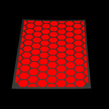RydeSafe - Adhesivos Reflectantes (tamaño Grande), diseño Hexagonal