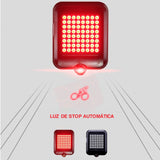 Redlemon Luz Trasera Inteligente Automática para Bicicleta. Direccionales y Luz de Freno Automáticos, Láser de Seguridad, Batería Recargable