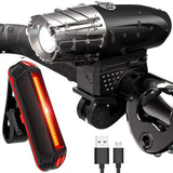 Sendowtek Luces Bicicleta Delantera y Trasera, Luz Bicicleta Recargable USB, Linterna Bicicleta IPX5 Impermeable con 4 Modos, Luz LED Bicicleta para Carretera y Montaña