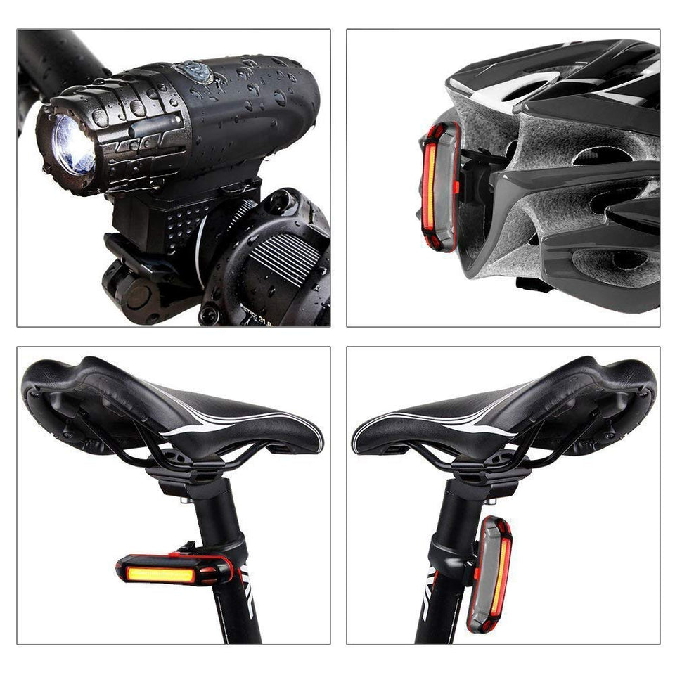 Luz de bicicleta recargable por USB de 2000 lúmenes, linterna de seguridad  para bicicleta de montaña, luces LED para manillar delantero de bicicleta y