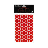 RydeSafe - Adhesivos Reflectantes (tamaño Grande), diseño Hexagonal
