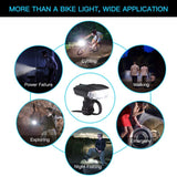 Ausein Luz de Bicicleta, Lámpara de Bicicleta Recargable USB, Luces para Bicicletas Delantera 400 LM XPG y Trasera 110 LM Impermeable