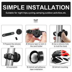AutoWT Luces Traseras de Bicicleta, Luz recargable y ultra brillante para bicicletas, con luz de cola, hasta 56 horas Runtime IPX5 de larga duración Ciclismo de seguridad Lámpara de linterna trasera para bicicletas de carretera Cascos Mochilas