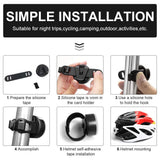 AutoWT Luces Traseras de Bicicleta, Luz recargable y ultra brillante para bicicletas, con luz de cola, hasta 56 horas Runtime IPX5 de larga duración Ciclismo de seguridad Lámpara de linterna trasera para bicicletas de carretera Cascos Mochilas