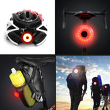 GuDoQi Luz Trasera Bicicleta, Impermeable Luces Traseras Roja para Bicicletas de Montaña, Bicicleta de Carretera, Bici, USB Recargable, 5 Modos Intermitentes, para Casco, Mochila, Baterias Incluidas