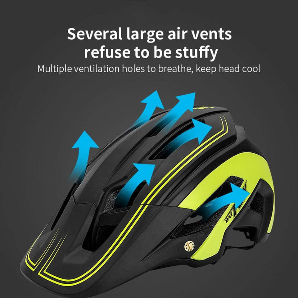 Thiningstars Casco de Bicicleta de Montaña, Ultraligero Transpirable Casco de Seguridad, Sombrero de Ciclismo, Moldeado Integral, Tamaño Ajustable, Profesional MTB Protector Solar Resistencia appealing