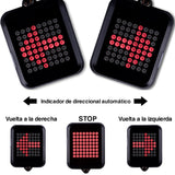 Redlemon Luz Trasera Inteligente Automática para Bicicleta. Direccionales y Luz de Freno Automáticos, Láser de Seguridad, Batería Recargable