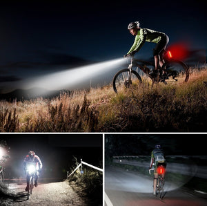 Sendowtek Luces Bicicleta Delantera y Trasera, Luz Bicicleta Recargable USB, Linterna Bicicleta IPX5 Impermeable con 4 Modos, Luz LED Bicicleta para Carretera y Montaña