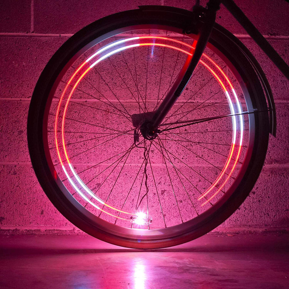 MonkeyLectric 40 LM Impermeable 4 Full Color LED Bike Rueda Luz